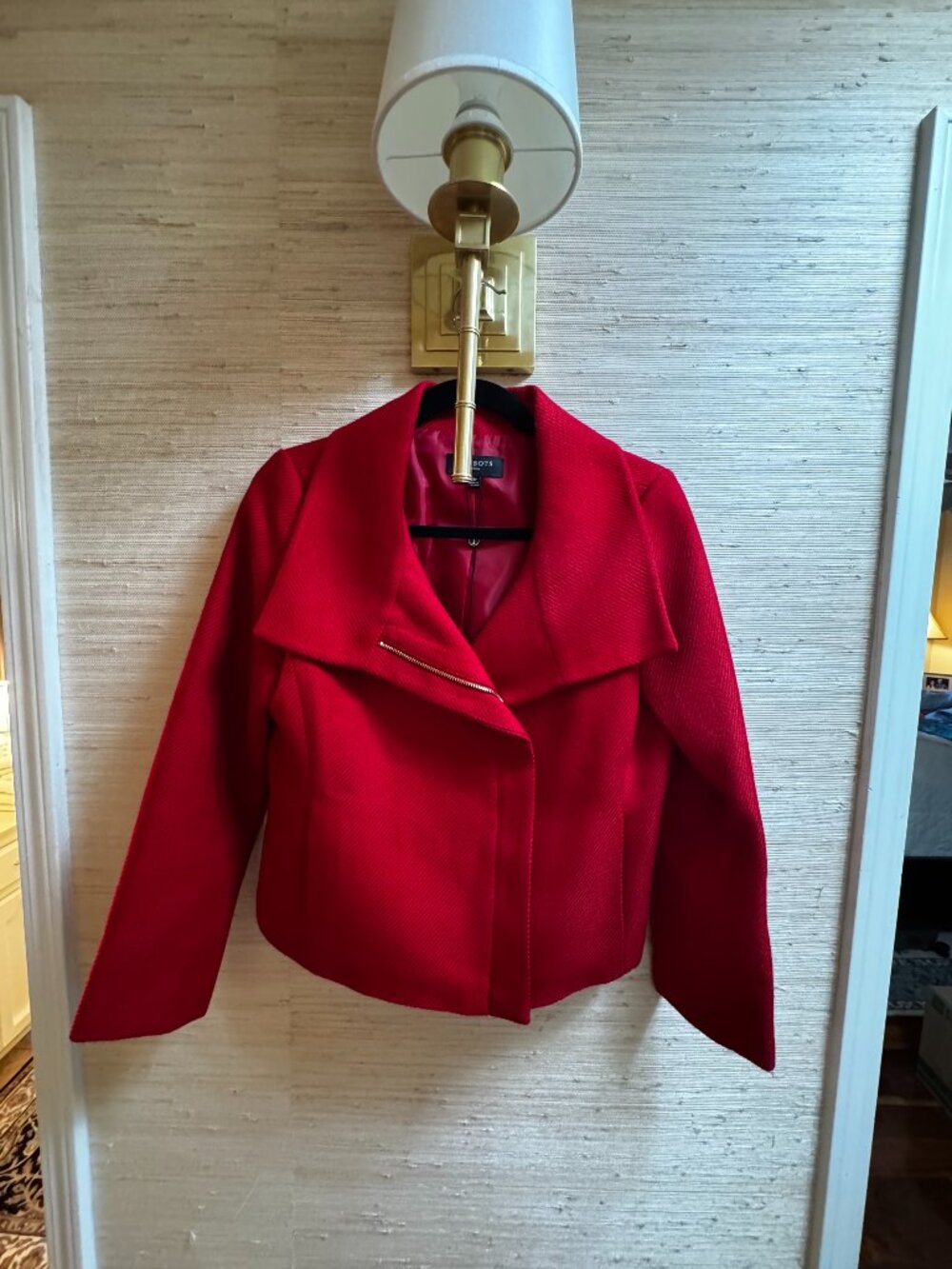 Talbots Women's Red Wool Jacket Size 8